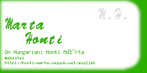 marta honti business card